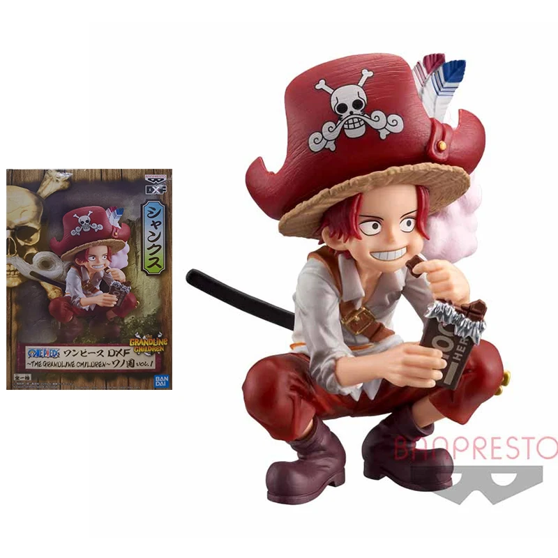 

Bandai One Piece Figure Action Toy Figure DXF Wano Country Childhood Shanks Anime Figure Genuine Ornaments Toys for Children