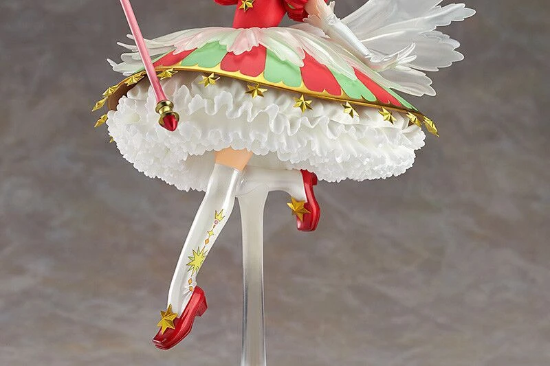 

25CM Anime Card Captor Sakura CLEAR CARD Kinomoto Sakura 15th Anniversry Ver. PVC Action Figure Collectible Model Toys Doll