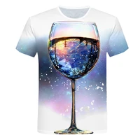 2021 summer purple galaxy t shirt men space 3d printing t shirt universe short sleeve print tshirts funny casual tops o neck