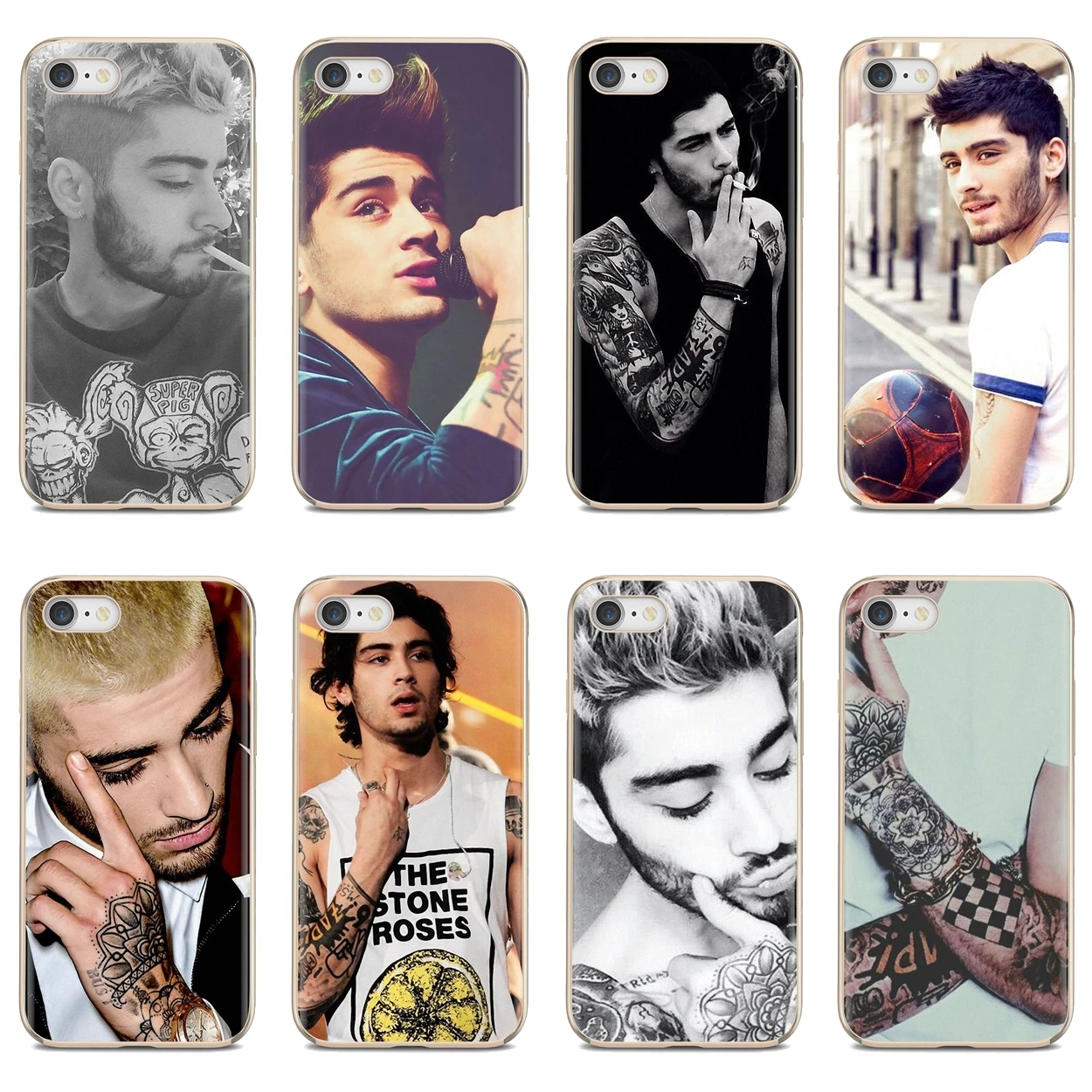

For iPhone iPod Touch 11 12 Pro 4 4S 5 5S SE 5C 6 6S 7 8 X XR XS Plus Max 2020 Soft Skin Cover Zain Javadd Zayn Malik tattoos