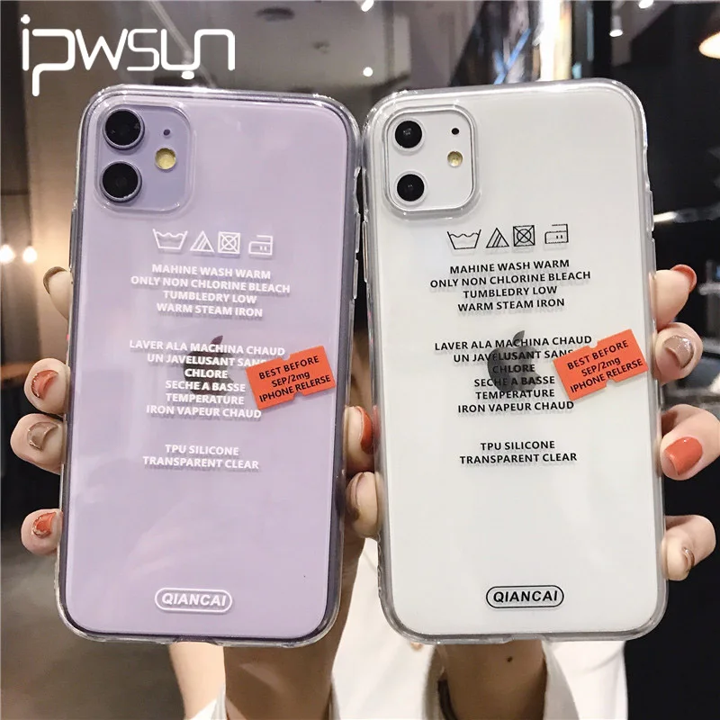 IPWSOO ярлык с буквами чехол для телефона iPhone 11 Pro Max X XS XR Xs Простой Ультратонкий