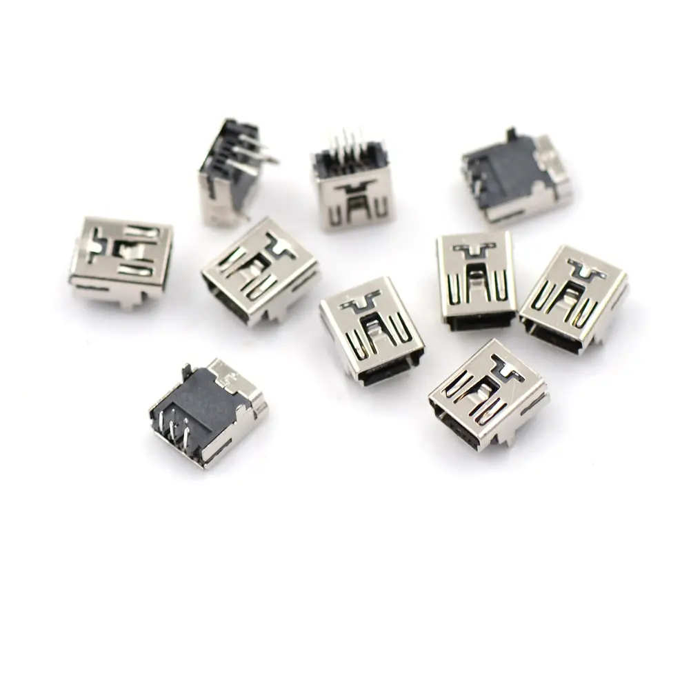 Разъем Mini USB 90 градусов передняя 2 фута 5 контактный разъем Micro для стандартного