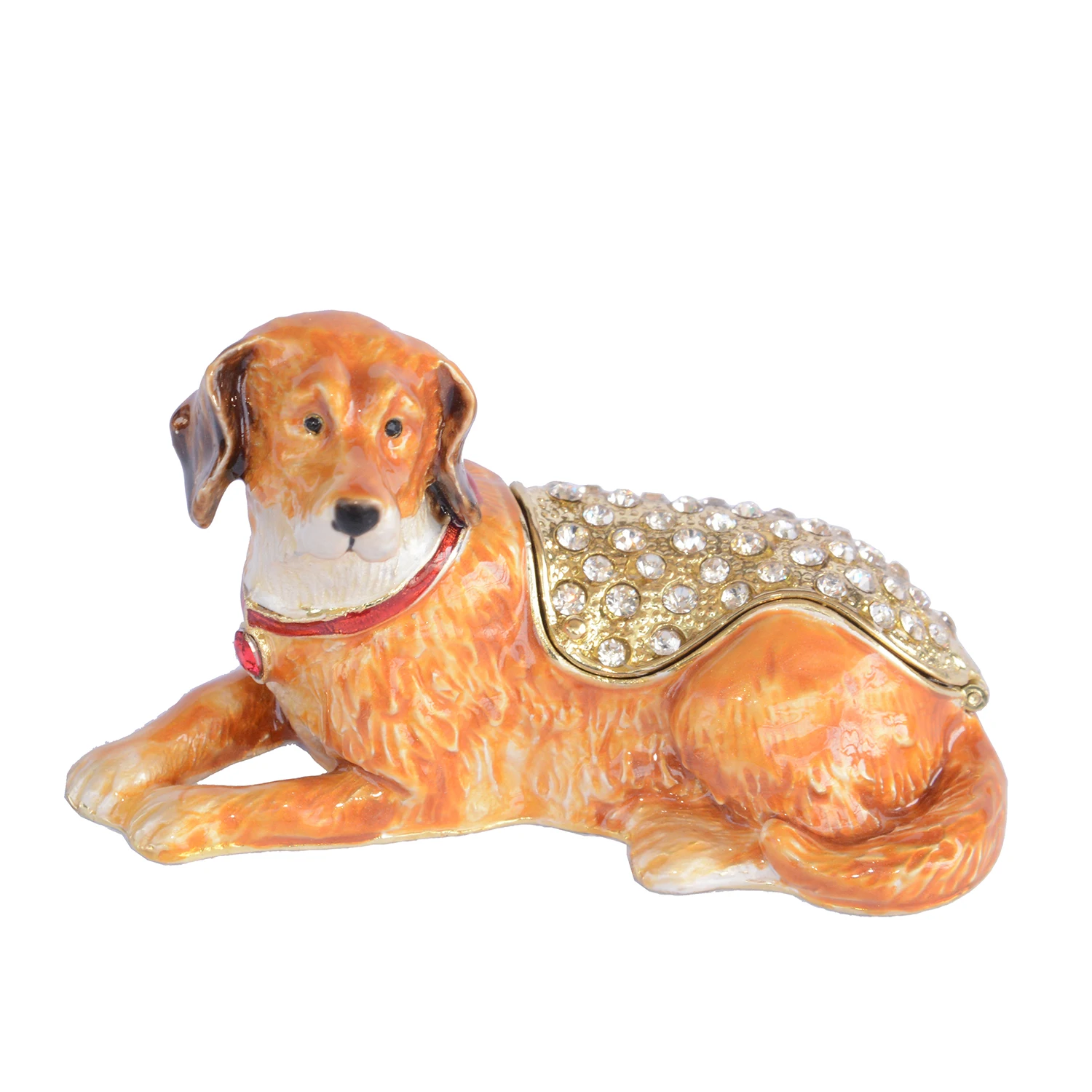 Стразы собака животное безделушка коробка bejeweled ювелирные изделия Контейнер pet