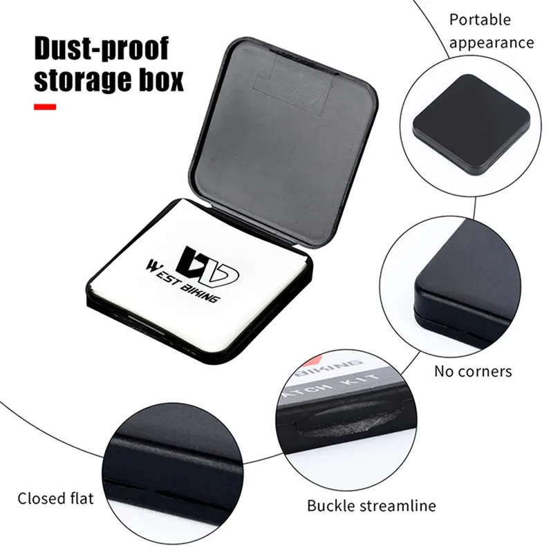

Glueless Chip Patches Bicycle Inner Tire Repair Kit Mountain Bike Tyre Tire Repair Tools Piece Thin Road 6pcs
