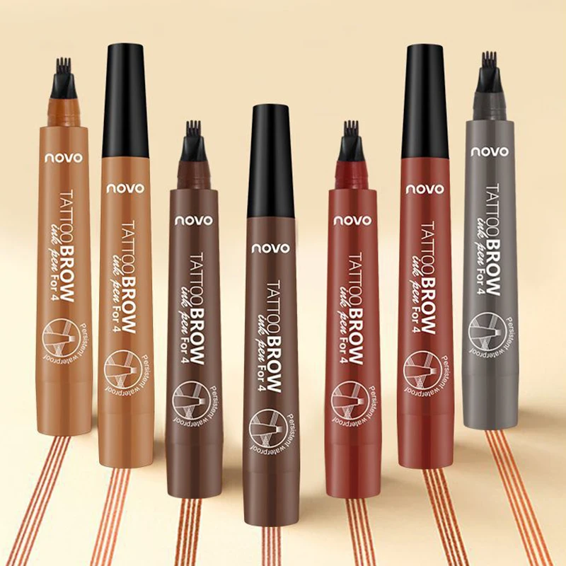 Карандаш для бровей с четырьмя наконечниками принадлежности макияжа