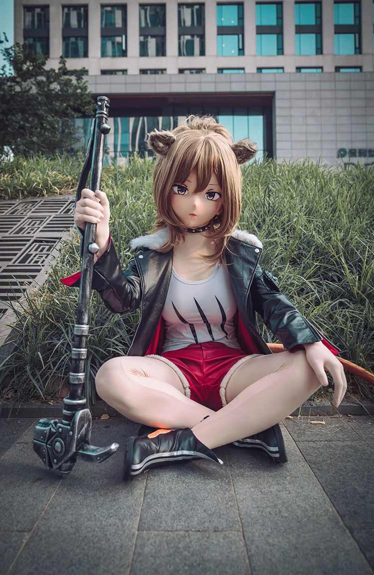 (A41) Custom Female/Girl Resin Cosplay Japanese Role Play Anime Character Kigurumi Mask With Back Shell Crossdresser Doll