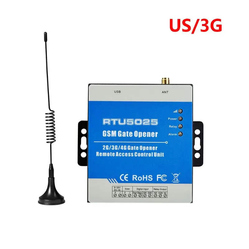 GSM RTU5025 беспроводной Открыватель раздвижных ворот реле с дистанционным