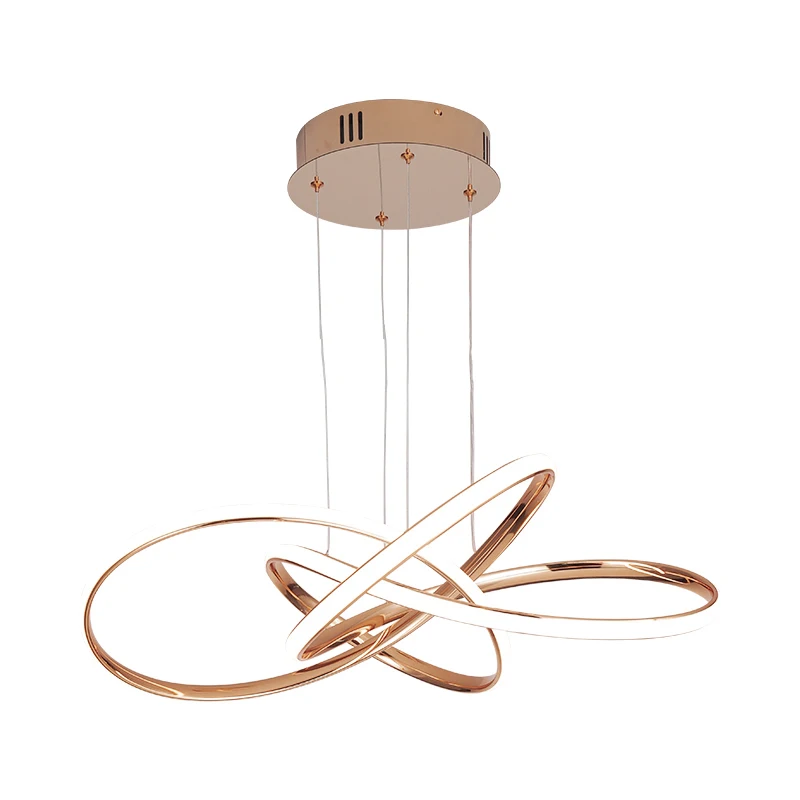 

NEO Gleam Chrome/Gold Plated Modern led pendant lights for dining room kitchen Room Hanging Led pendant lamp 90-260V