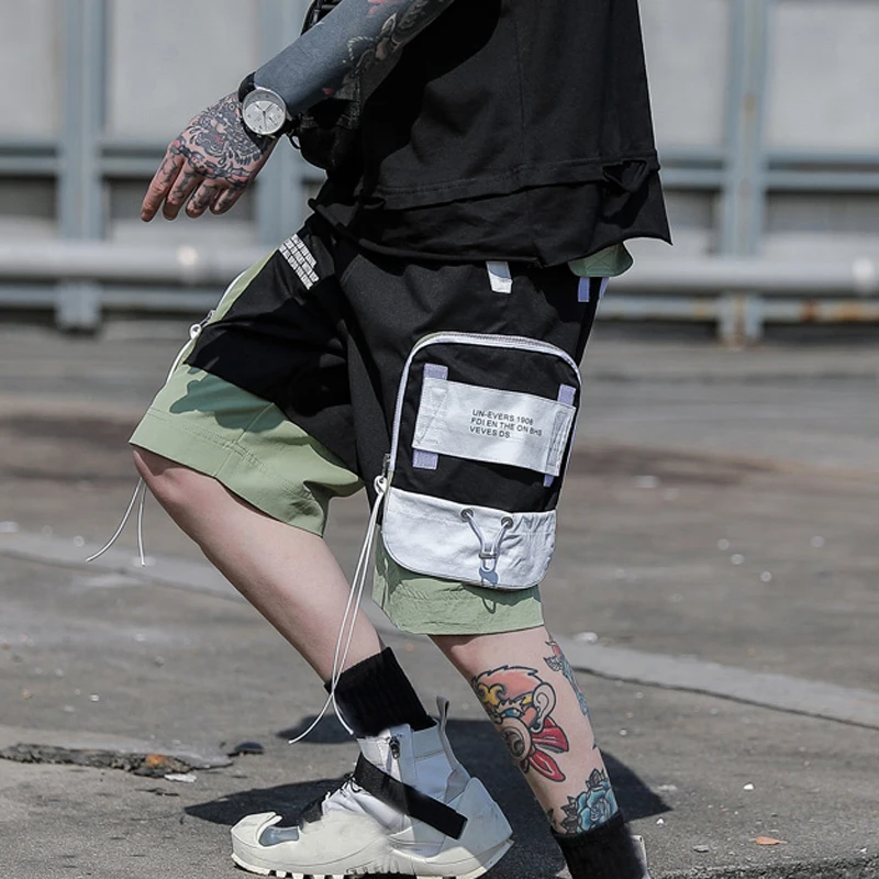 Шорты мужские хипстерские с множеством карманов модные штаны карго в стиле