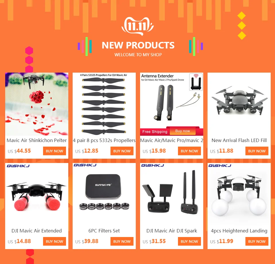 4 пары 8 шт. 5332s пропеллеры для Mavic Air Blade prop для DJI Mavic Air Drone аксессуары