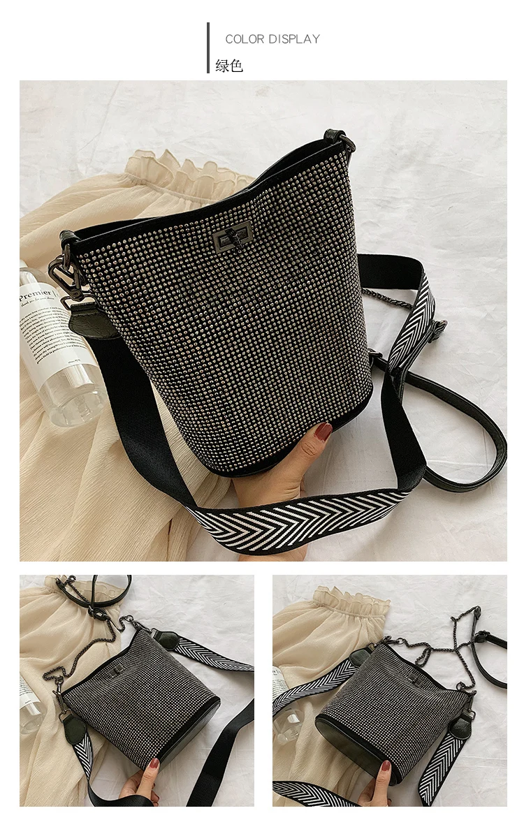 Bolsos Mujer ограниченная сумка-ведро из полиуретана и полиэстера Rismit Весна Лето Новая женская элегантная сумка с двойным ремешком с фосфором