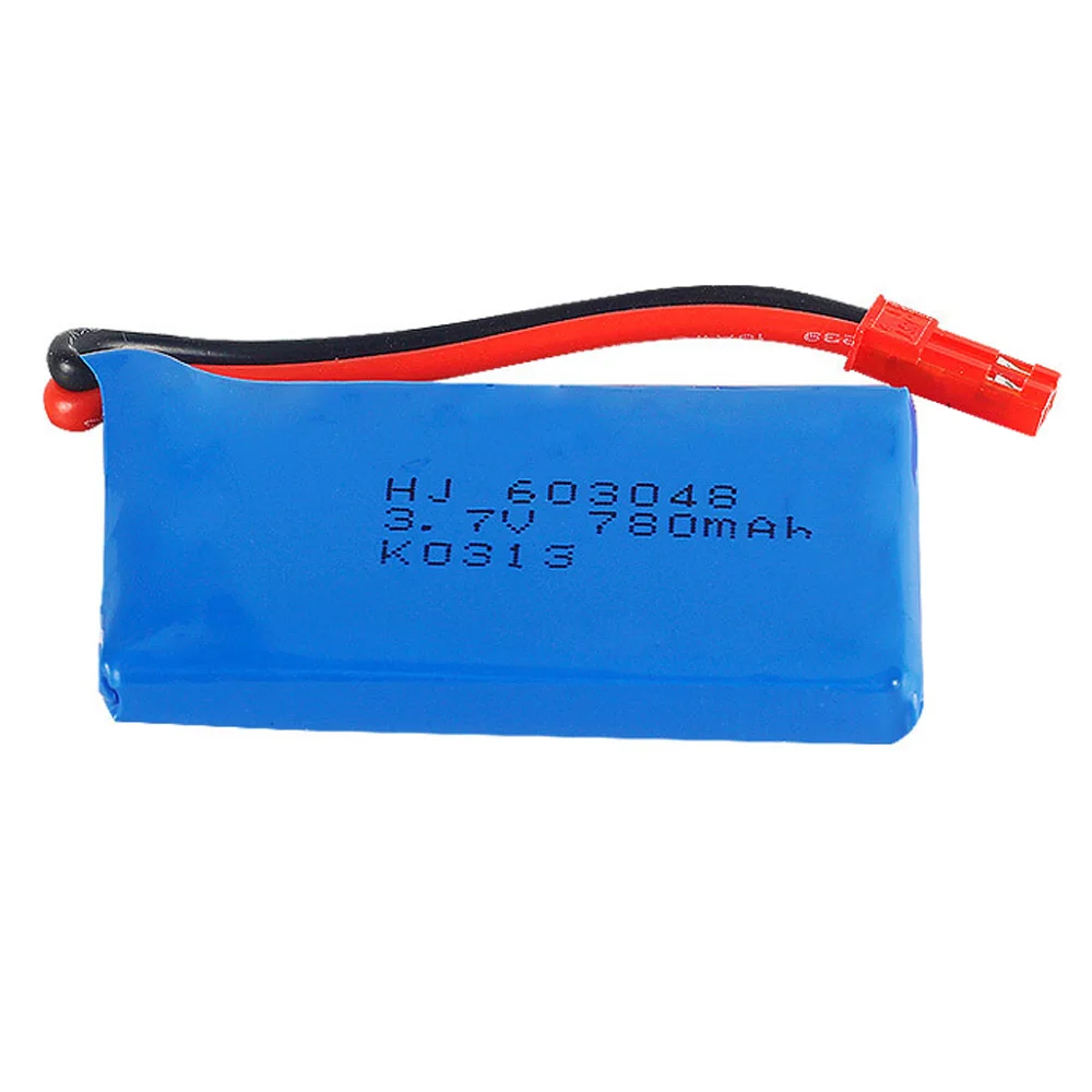 5 шт. литиевая батарея 3 7 в 780 мАч для квадрокоптера WLtoys V626 V636 V686 JST plug 603048