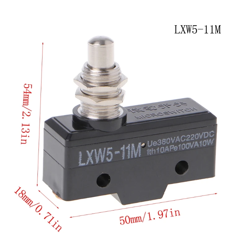 

LXW5-11M 3 Screw Terminals Panel Mount Roller Plunger Limit Switch 15A 380V KL