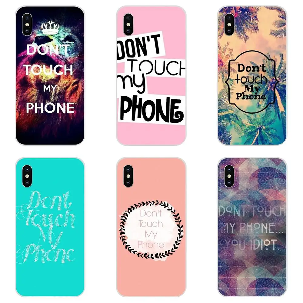 Прозрачный мягкий чехол сумка не Touch My Phone (не трогай мой для Galaxy J1 J2 J3 J330 J4 J5 J6 J7 J730 J8