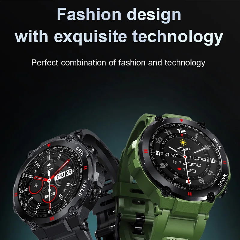 

MAFAM K22 Bluetooth Call 5.0 Fashional Outdoor Smart Watch 400mAh Big Battery Whole-day Heart Rate Smart watch For IOS Android