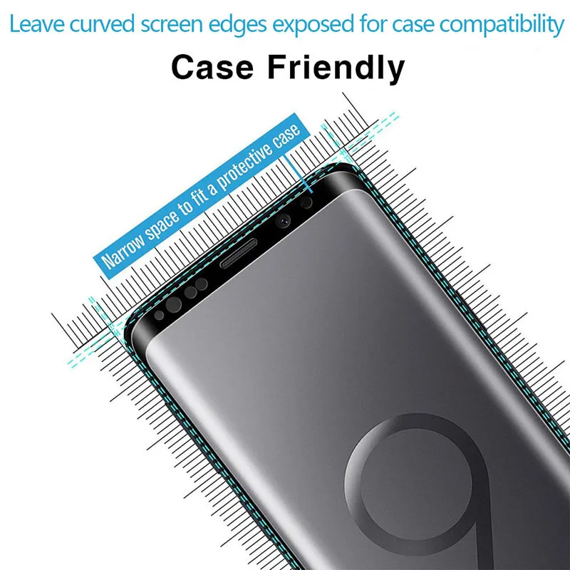 Закаленное стекло для Samsung Note 9 8 S9 S8 Plus S7 S6 Edge Защитное экрана Galaxy не s 7 6