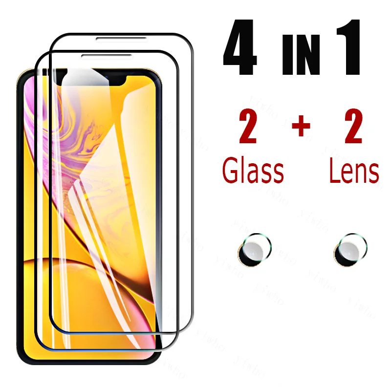 

Защитное закаленное стекло 4 в 1 для Apple IPhone X XR Xs Max