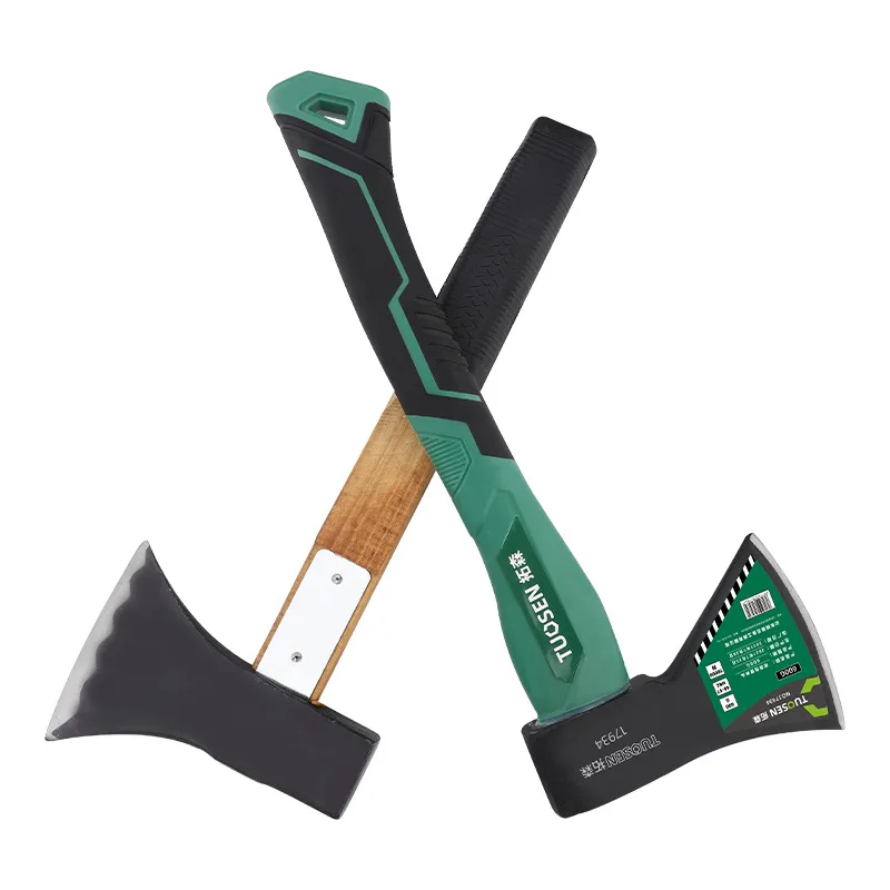 

Outdoor logging camping mountain axe multifunctional woodworking axe plastic wood handle chopping wood axe high carbon steel