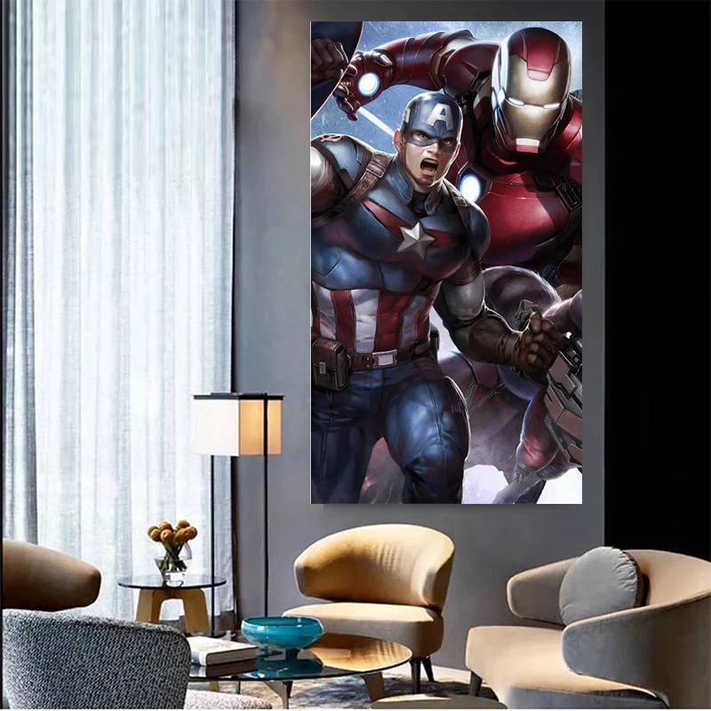 

Superhero Hulk Anime Marvel Movie Poster Canvas Painting Picture Art Wall Print Cuadros Pictures for Children's Room Home Decor