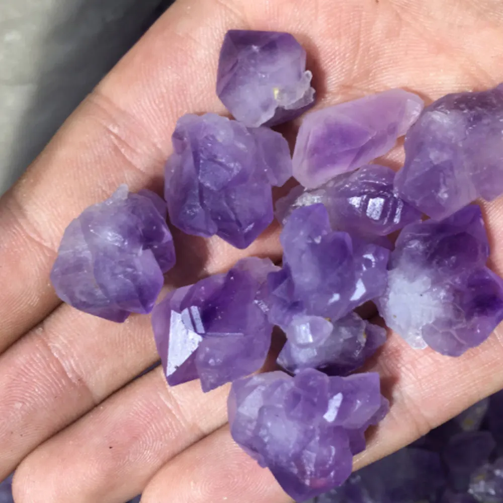 100 г натуральный аметист кварца кристалл ручной резки самородок формы