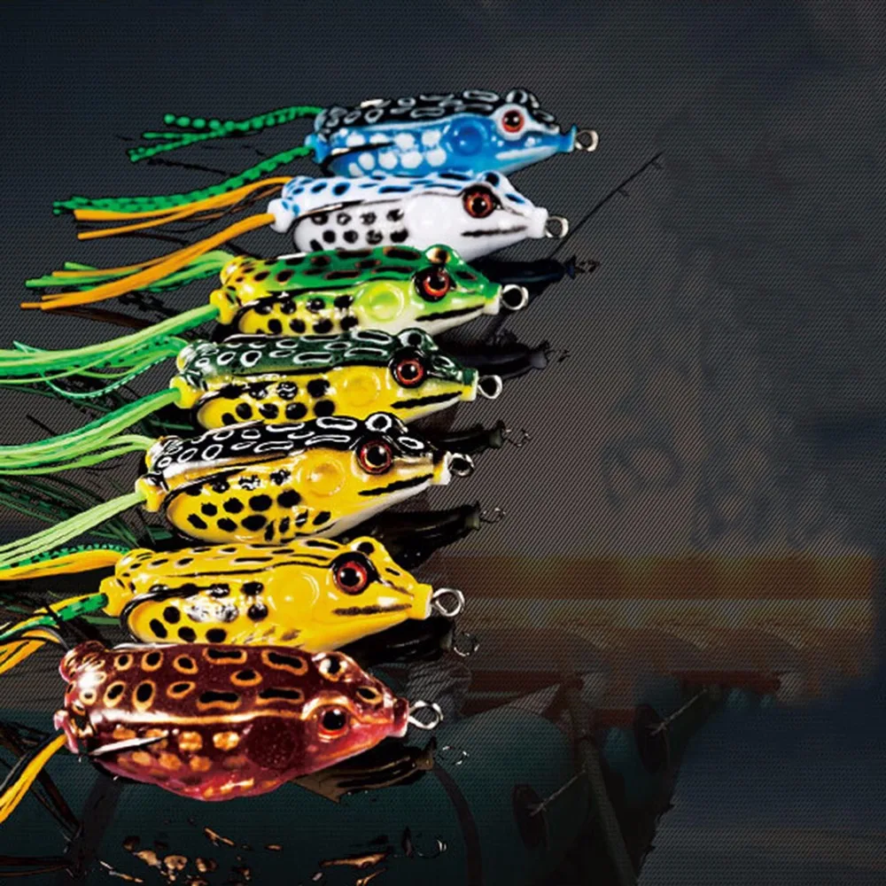 1 шт. случайная симпатичная лягушка приманка для рыбалки крючки искусственная