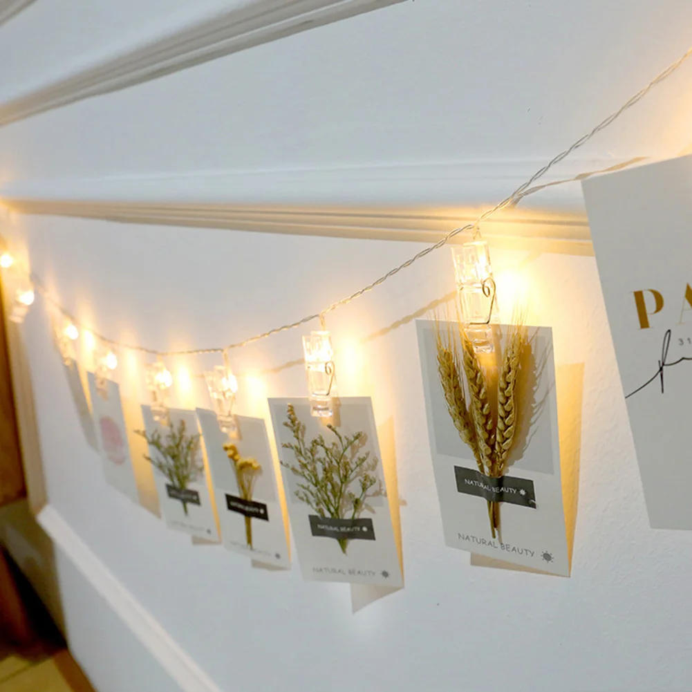 

3/6M USB Photo Wall Clip Decoration Lamps Valentine's Day Proposal Birthday Party Christmas Holiday Fairy LED String Lights