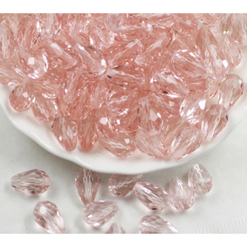 10*15 мм Оптовая торговля бусины со стразами слеза Форма граненые и подвеской из