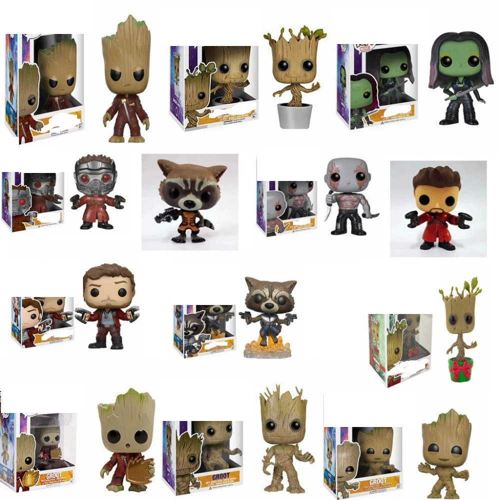 Стражи Галактики 2 фигурку Модель ПВХ Figuras ракета дерево человек Фигурки игрушки