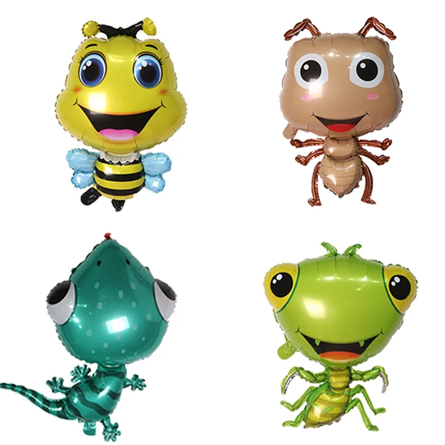 Фотофольгированные воздушные шары пчела лягушка божья коровка Бабочка джунгли
