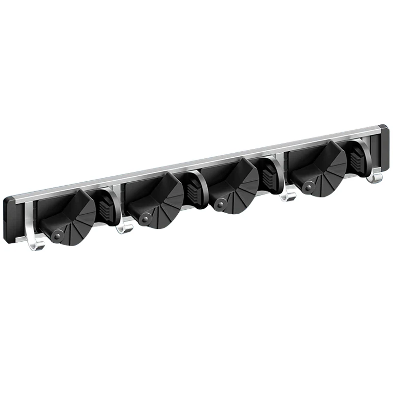 

Mop Broom Holder Wall Mount Metal Pantry Organization and Storage Garden Kitchen Tool Organizer Wall Hanger for Home