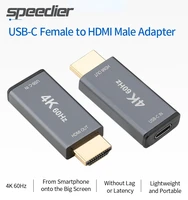 new 4k 60hz usb3 1 type c usb c female to hdmi compatible male hd adapter converter for new macbook promac airchromebook pixel