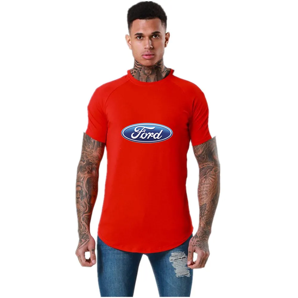 

FORD car LOGO2021 new summer T-shirt men's casual sports novelty short-sleeved top T-shirt men's