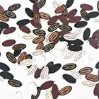 Деревянные пуговицы ручной работы, бирки для коннекторов, скрапбукинга, ремесла, одежда аксессуары для шитья, 50 шт., 12x26 мм