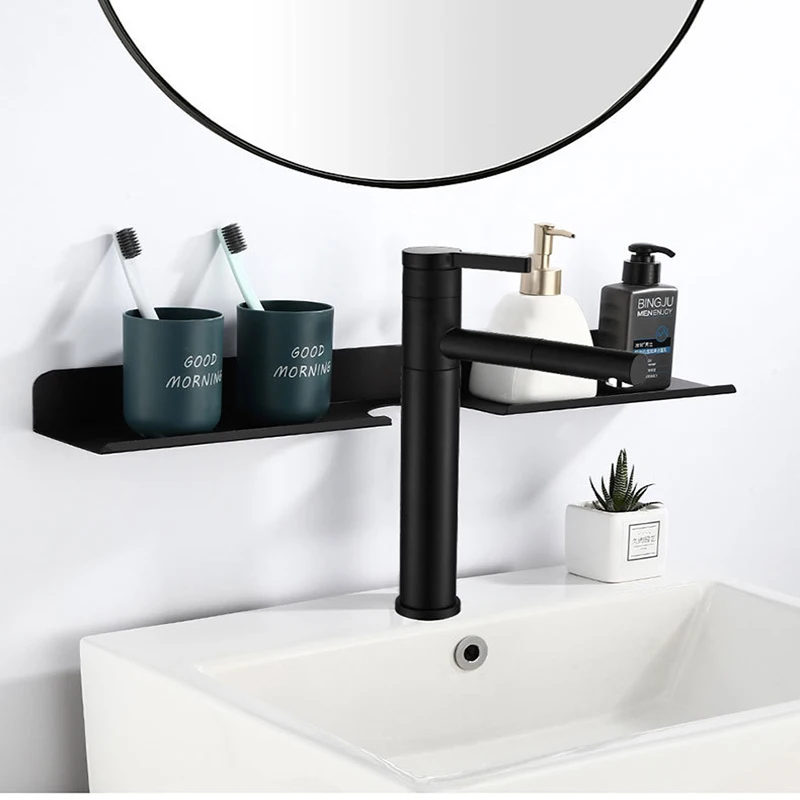 

Bathroom Shampoo Shower Shelf Holder Space Aluminum Storage Rack Wall Shelf Bathroom Accessories 25cm/35cm/45cm