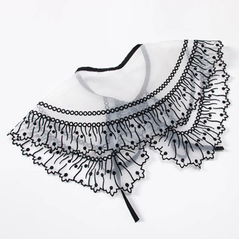 

Fashion Lace Fake False Collar Detachable Collars Shirt Apparel Accessories K3NF