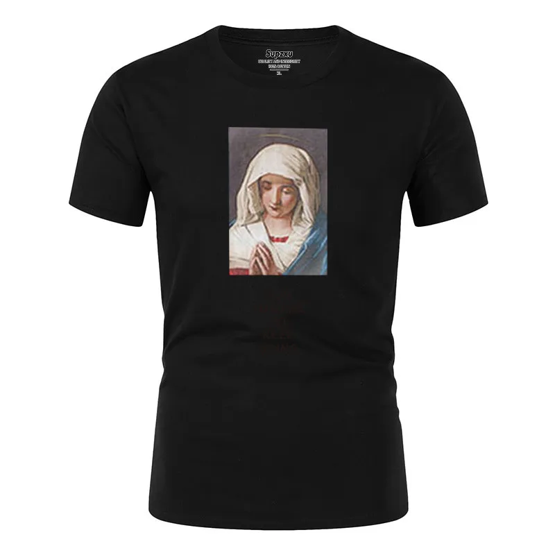 

2020 new oil painting graffiti composition T-shirt men and women classic movie series t-shirt personality creative novelty game