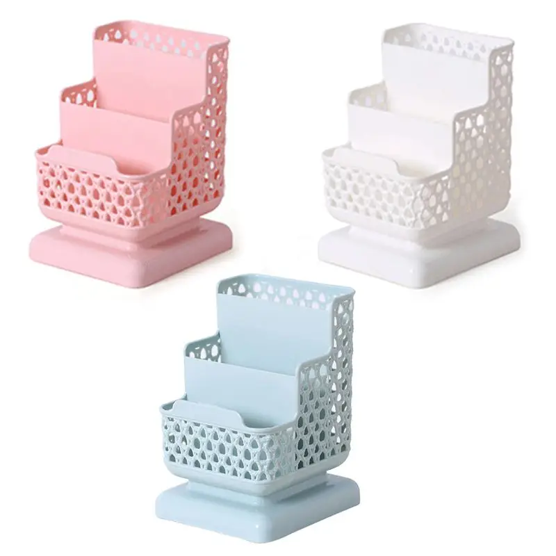 

Rattan Plastic Pen Holder Multifunctional Hollow Desktop Stationery Pencil Case