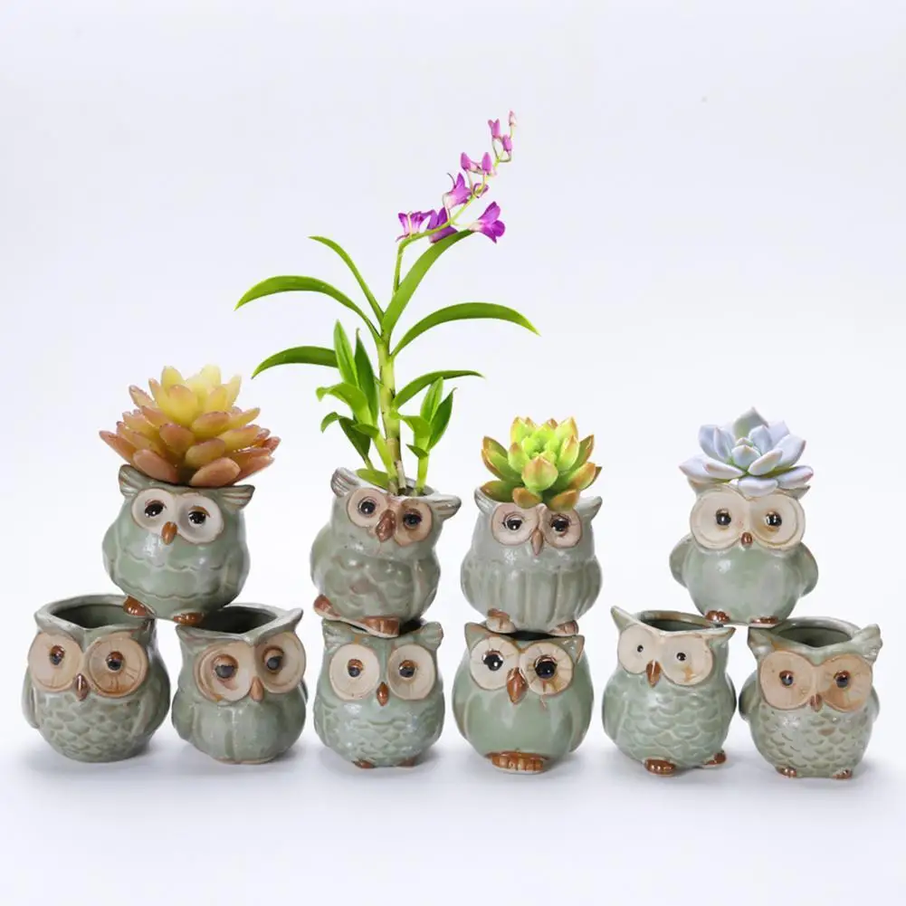 

Hot Sales Flowerpot Stable Cute Small Desk Plant Pot Creative Design Succulent Planter for Garden