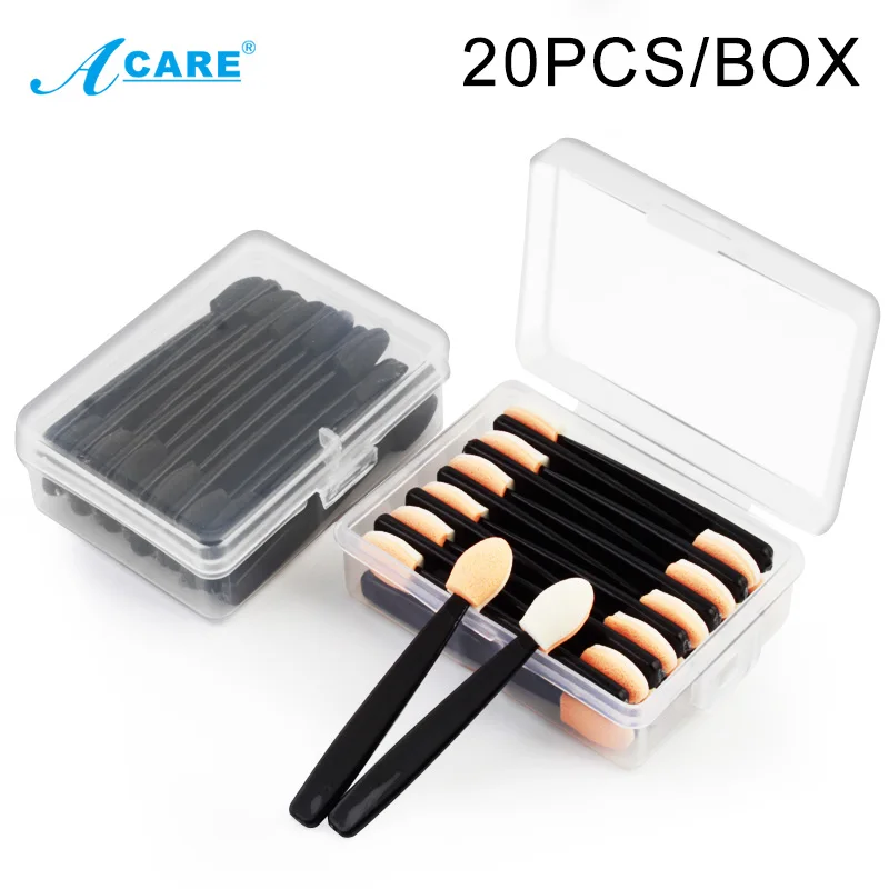 Аппликатор для теней 20 шт. спонж двусторонний принадлежности макияжа