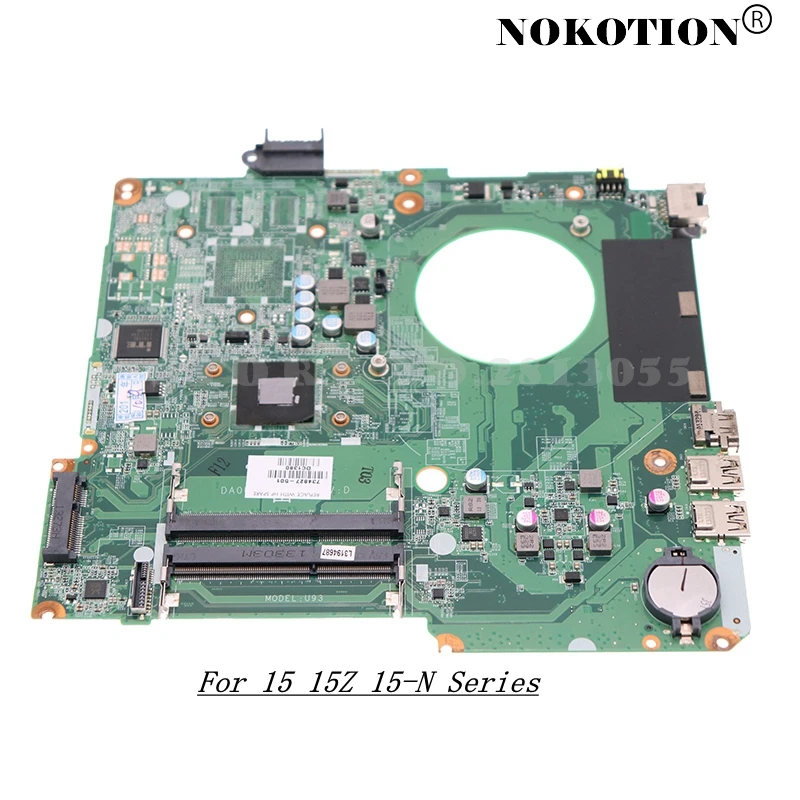 Nokotion 734826-501 734826-001 DA0U93MB6D0 Laptop Motherboard A4-5000 CPU For 15 15Z 15-N Series |