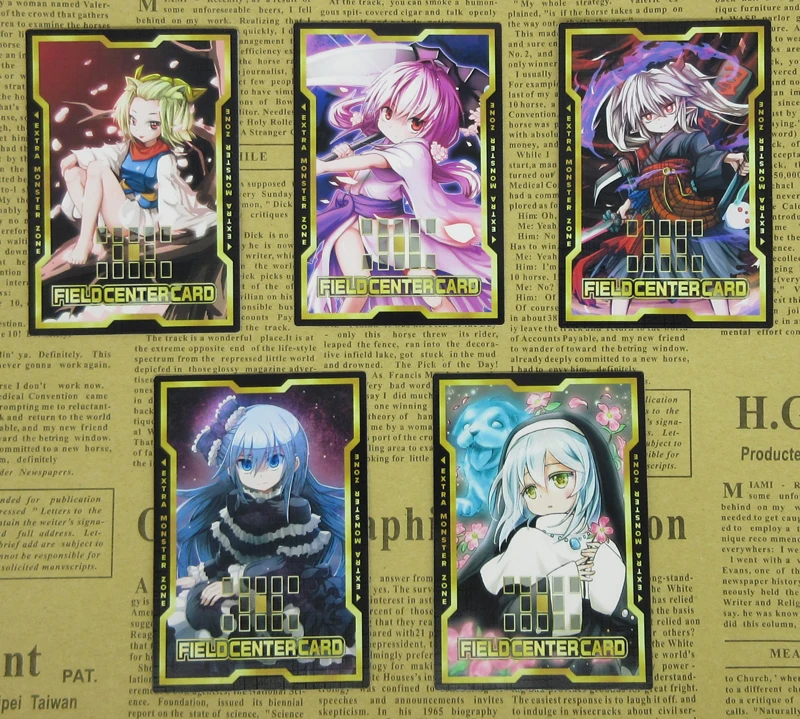 16 шт./компл. Yugioh привидения девушки полуматовые полевые центральные карты