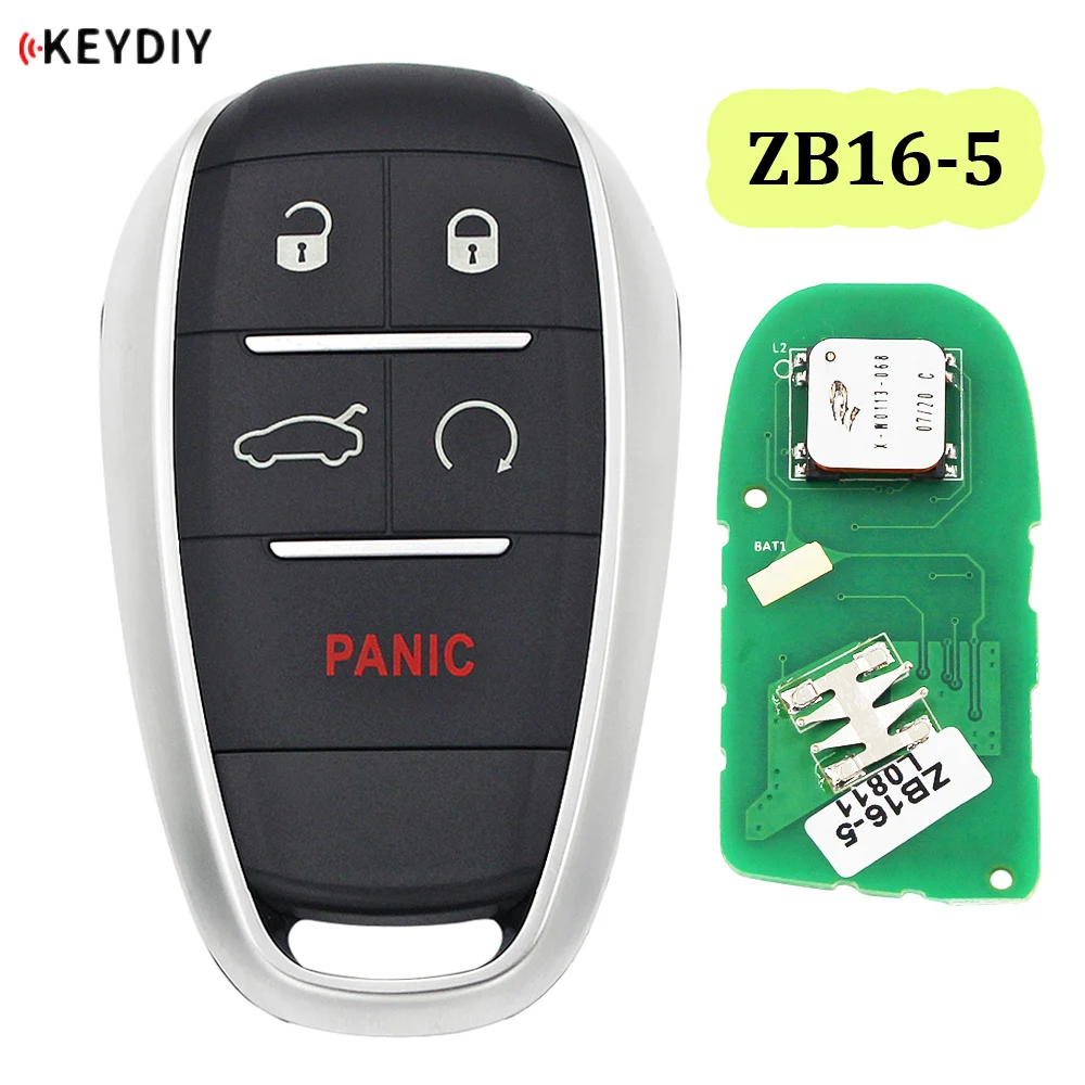 

KEYDIY Universal KD Smart Key ZB16-5 Remote for KD-X2 KD Car Key Remote Replacement Fit More than 2000 Models