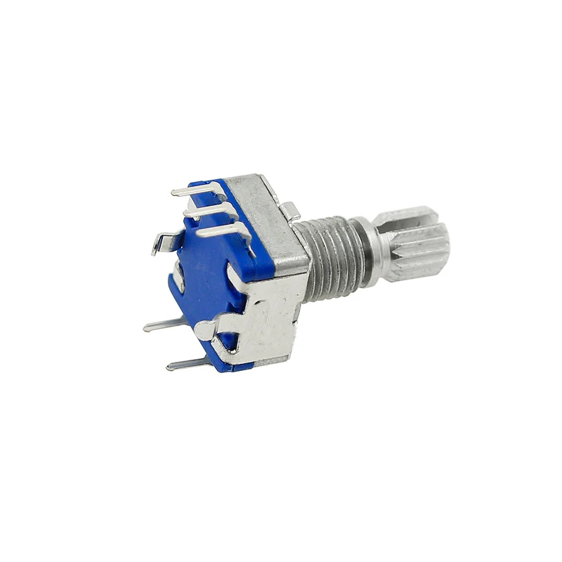 1PCS Half / Plum axis rotary encoder handle length 15mm 20mm code switch/ EC11 digital potentiometer with switch 5Pin - купить по