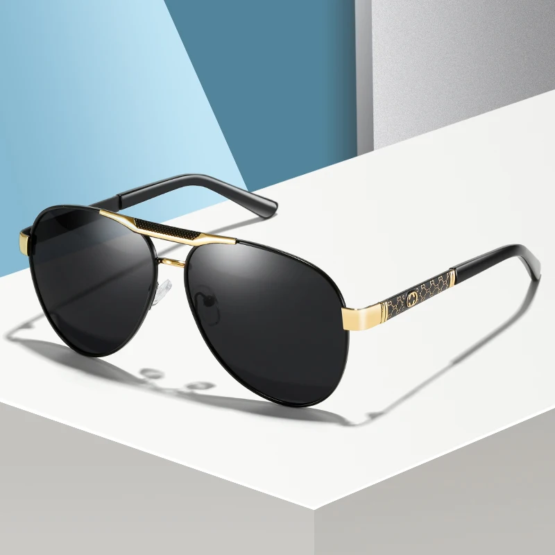 Мужские солнцезащитные очки для вождения классические металлические