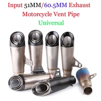 moto exhaust muffler tip pipe silp on modified 38 60 5mm universal motorcycle stainless steel silencer exhaust system