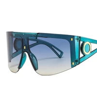 teenyoun 2020 one piece sunglasses women men luxury brand goggle windproof oversized face mask sun glasses outdoor uv400