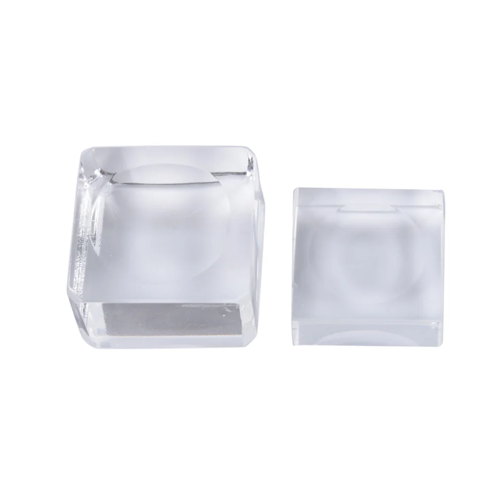 

1x Crystal Glue Pallet Lash Holder Dia 25/30MM Eyelash Glue Holder False Lashes Stand Extension Square Crystal Glass Glue Pallet