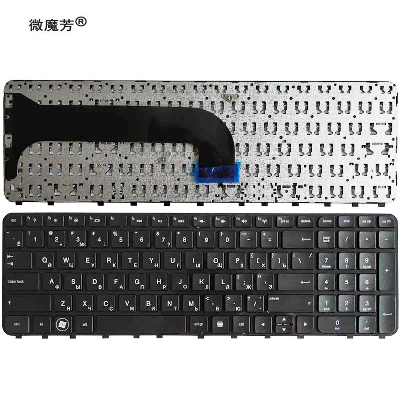 Новая русская клавиатура для ноутбука HP Pavilion m6 1000 1100 1200 PK130U92B06 699853 251 698402 RU черный с