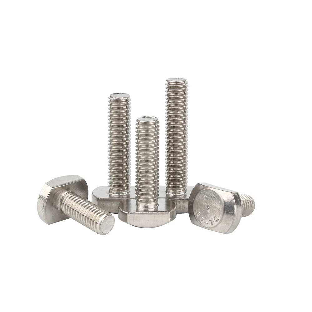 Hammer T Head Bolt Aluminum Connector Screws For 20/30/40/45 Profiles 304 Stainless Steel M5 M6 M8 M10 M12 M14 M16 M20 | Обустройство
