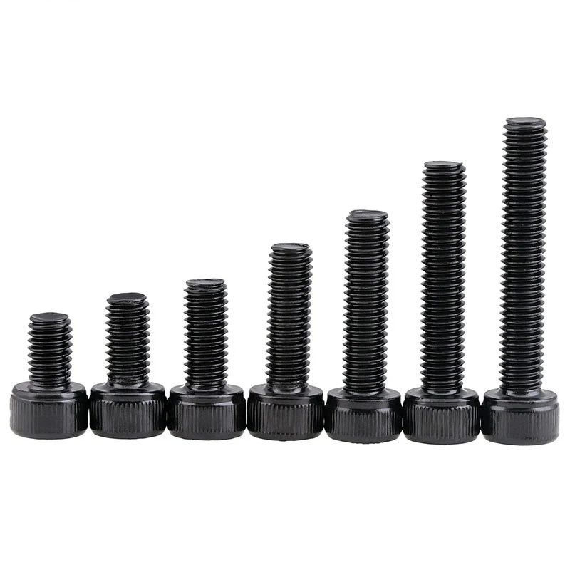 M2.5 M3 шестигранный винт с резьбой метрический шестигранник Аллен болт черная
